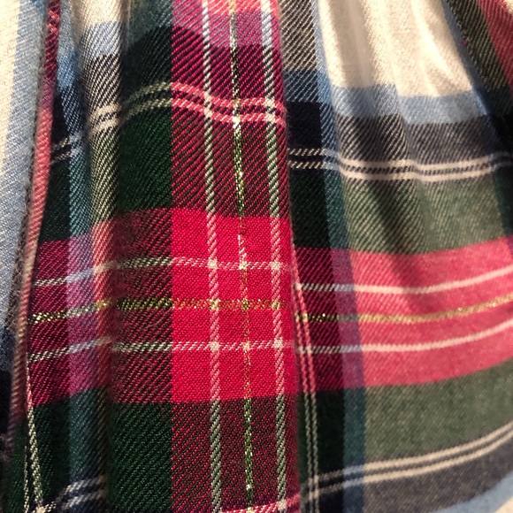 Feminine take on plaid! Metallic thread woven in.  Dress up/down w/ accessories. - Picture 2 of 6